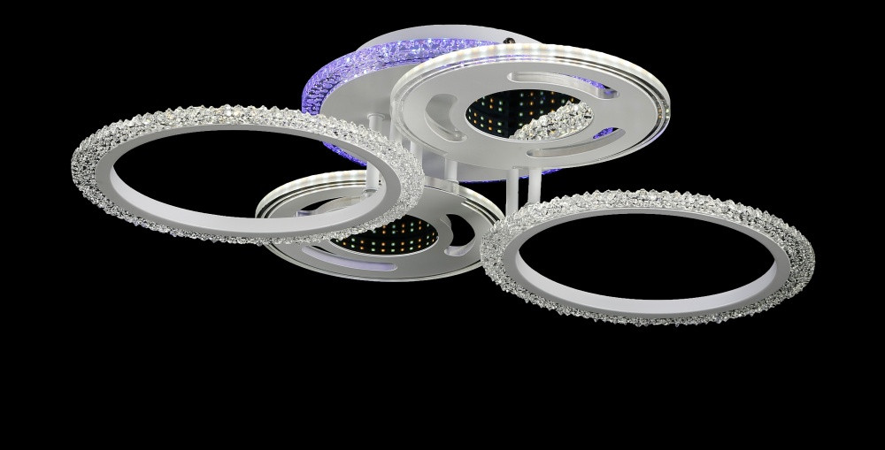 Стельова яскрава люстра LK29016/2+2+1 LED (WT), фото 1