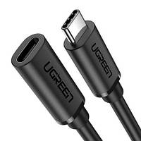 Кабель удлинитель USB Type C 3.1 Gen 2 UGREEN для быстрой зарядки телефона 1М Black (US353)