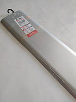 Алюмінієвий профіль однорівневий гладкий Evro Concept срібло 80 ммх90 см