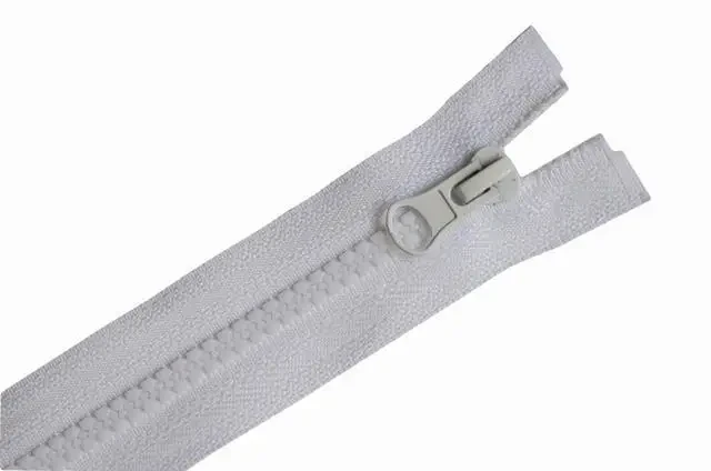 Блискавка трактор №5 двозамкова 110см S-501 білий ZIP