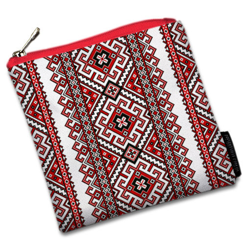 Косметичка квадратна Basic Вышиванка 16x16 см (KB_22U002_KR), фото 1