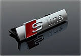 Емблема решітки Audi Sline S-line, фото 2