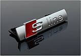 Емблема решітки Audi Sline S-line, фото 3
