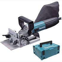 Професійний фрезер ламельний для шкантів і пазів MAKITA PJ7000J : 710 Вт фрезер для плоских роз'ємів в кейсі, фото 3