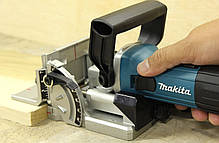 Професійний фрезер ламельний для шкантів і пазів MAKITA PJ7000J : 710 Вт фрезер для плоских роз'ємів в кейсі, фото 5