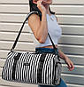Спортивна сумка TUGUAN 8921 смугаста з кишенею для вологих речей і кишенею для взуття, фото 7