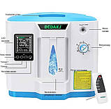 7 л Кисневий концентратор 2 в 1 з небулайзером DEDAKJ модель DE-1LW, фото 4