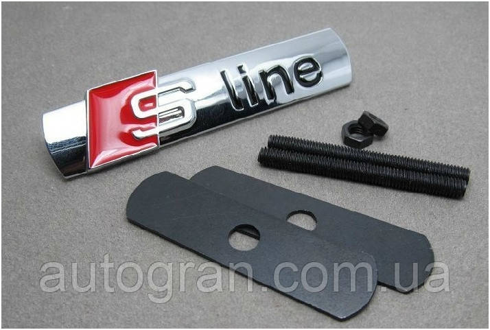 Емблема решітки радіатора Audi Sline S-line