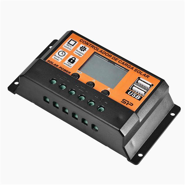 Сонячний контролер заряду сонячної панелі з подвійним USB-портом MPPT/PWM 100А