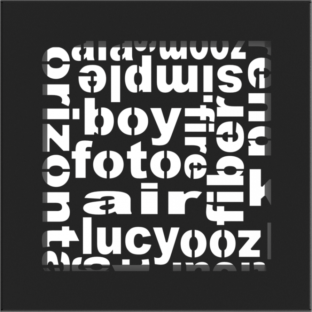Решітка ABC чорна 17x17