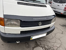 Дефлектор капоту, мухобойка VW T4 1990-1998 пряма фара VIP