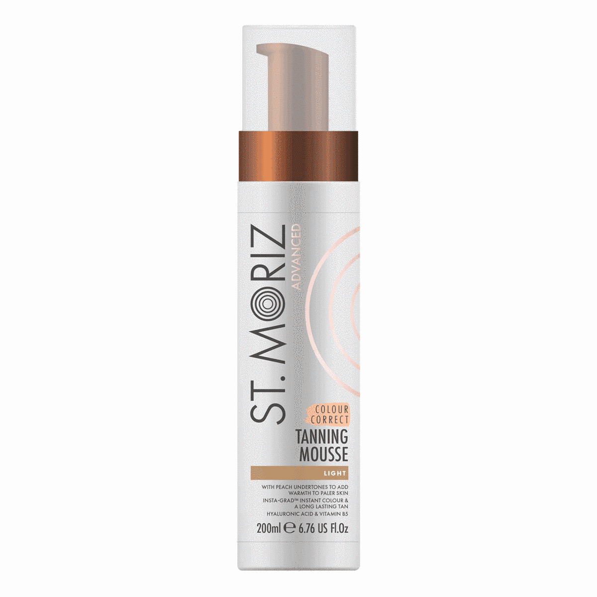 Автобронзат-мусc для светлой кожи St Moriz Advanced Colour Correcting Mousse Light 200ml