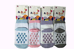 Шкарпетки тонкі бавовняні для новонароджених, з гальмами