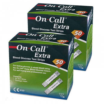 Тест-смужки On Call Extra для вимірювання глюкози, Acon, 200 шт.