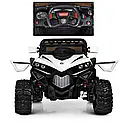 Дитячий електромобіль Баггі джип 4x4 Bambi M 3804 EBLR-1 білий, фото 10