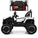 Дитячий електромобіль Баггі джип 4x4 Bambi M 3804 EBLR-1 білий, фото 6