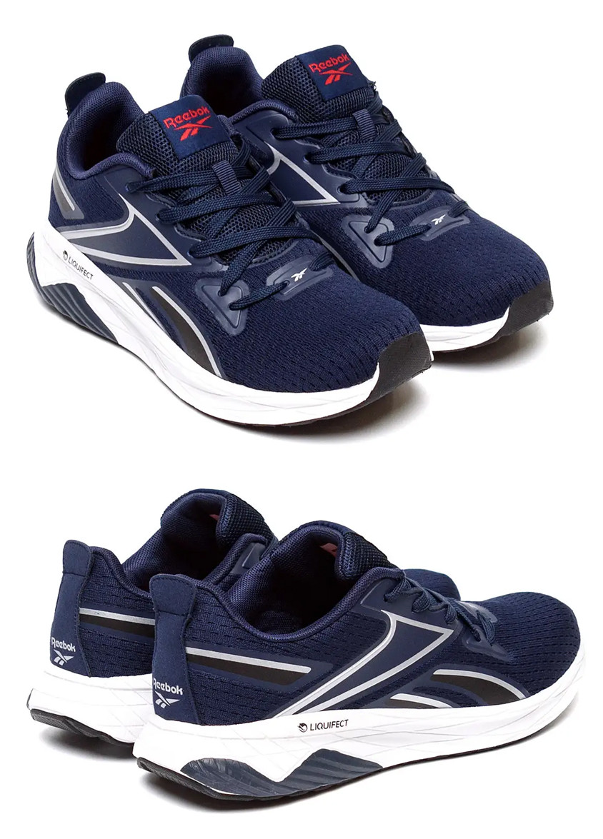 Чоловічі літні кросівки сітка Reebok BLUE (Рибок), чоловічі туфлі, кеди сині, Чоловіче взуття, фото 1