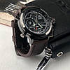 Чоловічий військовий годинник AMST армійський, протиударний АМСТ на шкіряному ремінці Original, фото 2