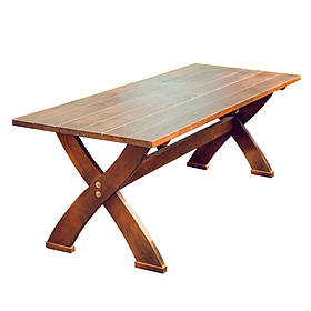 Дерев'яний садовий стіл 1,95 м "Америка". Колір: Палісандр