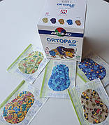 Італійський гіпоалергенний дитячий пластир для очей - оклюдер Ortopad серія для хлопчика Medium