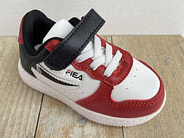 Дитячі кросівки W.Niko р. 26 устілка 16 см для хлопчика на липучці BY971-8 білий/червоний/чорний
