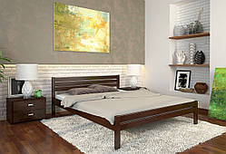 Ліжко дерев'яне Роял 200*160 темний горіх