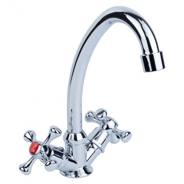 Змішувач для кухні на гайці Tau (VN-1B160C), фото 1