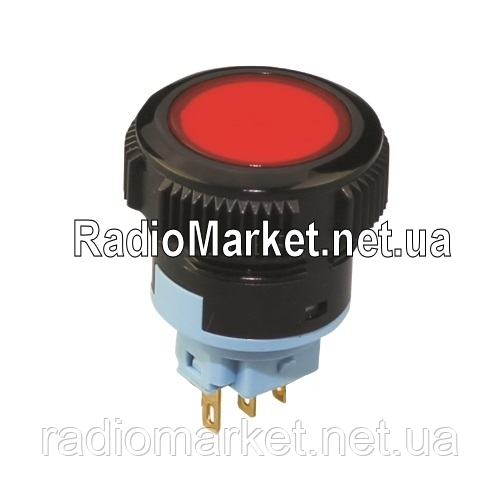 КнопкаDaier L22F-11M-A, ON-(ON), 3pin
