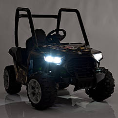 Дитячий електромобіль Баггі джип 4x4 Bambi M 4283 EBLRS-2-3 чорно-червоний лак