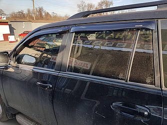 Дефлектори вікон (вітровики) Toyota Prado 150 (2009-2022)