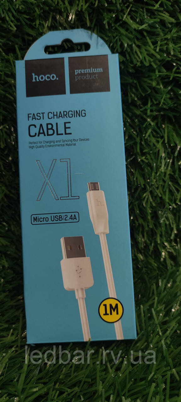 Кабель Usb micro 2.4A 1m White 1600256204