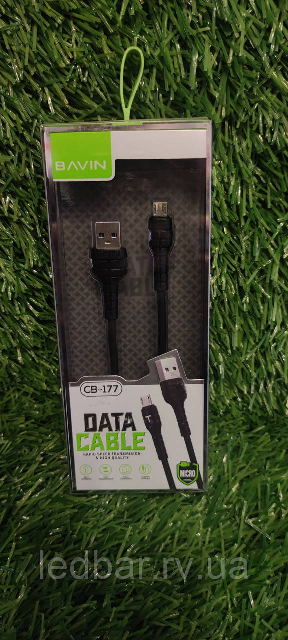 Кабель Usb micro bavin 2.4A 1m White