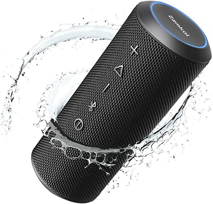 Zamkol ZK606 Bluetooth колонка динамік водонепроникна стереозвук 25 Вт, глибокі баси