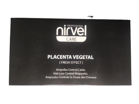 Ампули проти випадіння волосся з плацентою. Nirvel Reconstituted plant placenta, 10шт*10мл