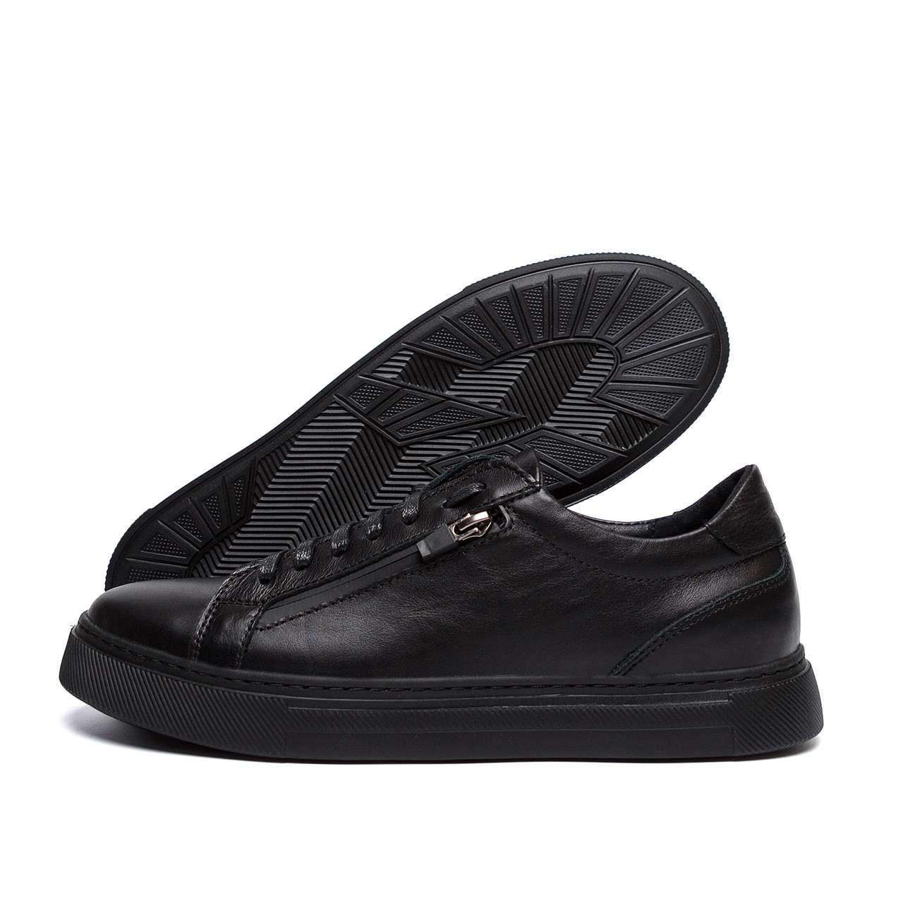 Чоловічі шкіряні кеди ORTEGA  Aircross Black