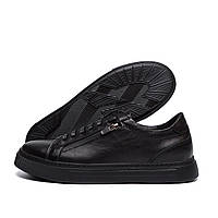 Чоловічі шкіряні кеди ORTEGA  Aircross Black