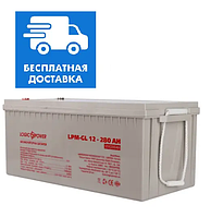 Акумулятор гелевий LPM-GL 12 V — 280 Ah Logicpower. Наша доставка.