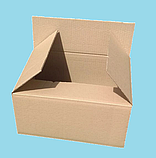 Гофроящик 400x240x210, бурий. Картонні коробки нової пошти до 5 кг, фото 2