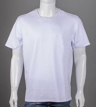 Футболка супер-батал Однотонна 2300сб (Уп.2шт 5XL,6XL), Білий