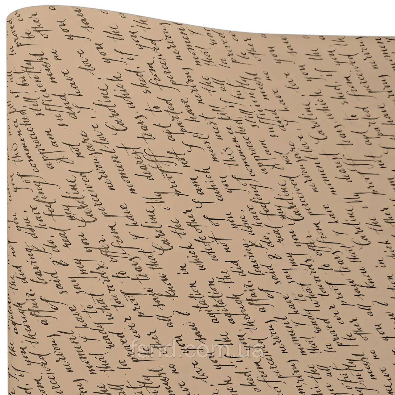 Пакувальний крафт папір сіра Лист чорний для квітів та подарунків у рулонах  70см*7м