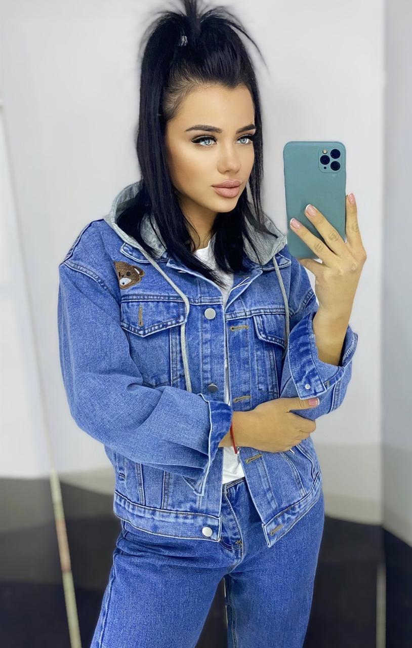 Джинсовая Куртка с Капюшоном 8810 — Купить Недорого на Bigl.ua (1600309065)