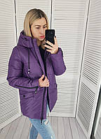 Куртка женская практичная модель, арт 416, цвет ультрафиолет