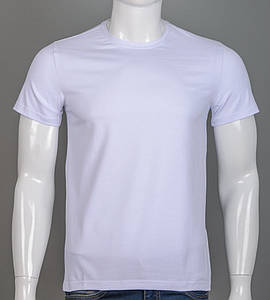 Футболка чоловіча Однотонна 2300 м (Уп.4шт M-XXL), Білий