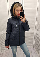 Куртка женская практичная модель, арт 416, цвет тёмно синий