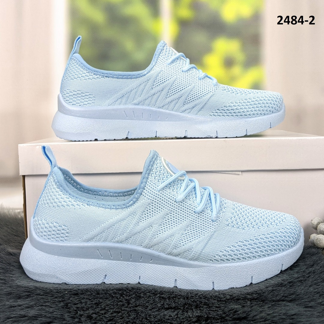 Жіночі кросівки мокасини весняно-літні блакитні Гіпаніс Україна, фото 1