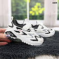 Кросівки дитячі для хлопчика чи дівчинки білі з чорним демісезонні, фото 7