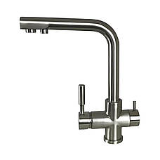 Змішувач для кухні під осмос Globus Lux LAZER GLLR-0888-8-STSTEEL, фото 3