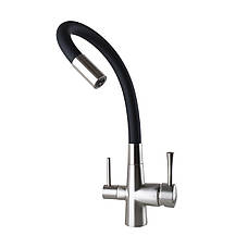 Змішувач для кухні під осмос Globus Lux LAZER GLLR-0903-8-STSTEEL, фото 6