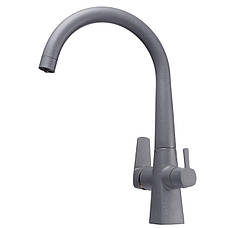 Змішувач для кухні під осмос Globus Lux LAZER GLLR-0999-3-TITANIUM, фото 4