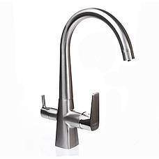 Змішувач для кухні під осмос Globus Lux LAZER GLLR-0999-8-STSTEEL, фото 5